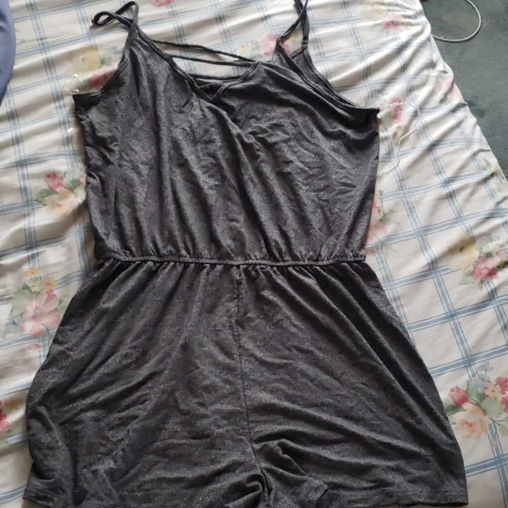 Gray romper